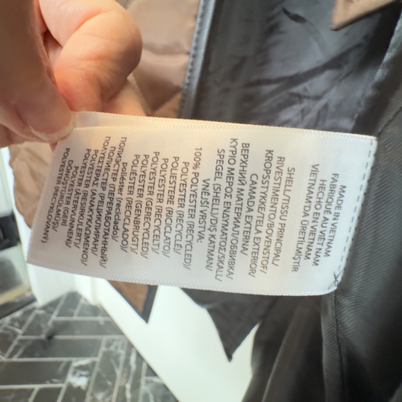 POLO RALPH LAUREN Shawl-collar Leather-trim Coat, Brown, LIKE NEW, Size Medium - Picture 9 of 9